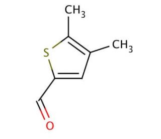 4,5-Dimethylthiophene-2-carboxaldehyde (CAS 5928-48-3) - chemical structure image