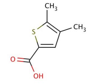 4,5-Dimethylthiophene-2-carboxylic acid (CAS 40808-24-0) - chemical structure image