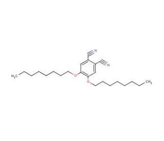 4,5-Dioctyloxy-1,2-benzenedicarbonitrile (CAS 118132-11-9) - chemical structure image