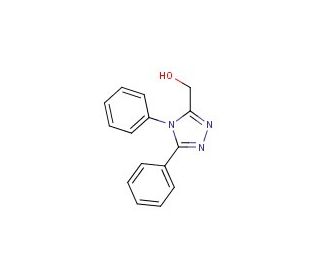 (4,5-diphenyl-4H-1,2,4-triazol-3-yl)methanol - chemical structure image