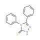 4,5-diphenyl-4H-1,2,4-triazole-3-thiol (CAS 6596-82-3) - chemical structure image
