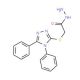 (4,5-Diphenyl-4H-[1,2,4]triazol-3-ylsulfanyl)-acetic acid hydrazide (CAS 49656-91-9) - chemical structure image