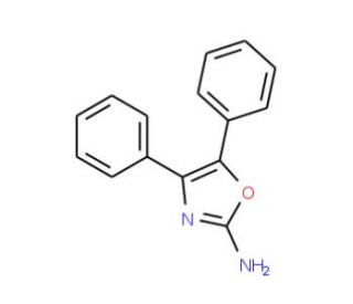 4,5-Diphenyl-oxazol-2-ylamine (CAS 33119-63-0) - chemical structure image