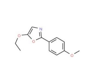 4-(5-Ethoxy-1,3-oxazol-2-yl)phenyl methyl ether - chemical structure image