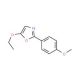 4-(5-Ethoxy-1,3-oxazol-2-yl)phenyl methyl ether - chemical structure image
