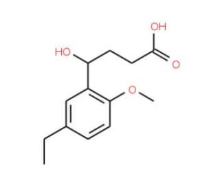 4-(5-Ethyl-2-methoxy-phenyl)-4-hydroxy-butyric acid (CAS 879053-63-1) - chemical structure image