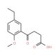 4-(5-Ethyl-2-methoxy-phenyl)-4-oxo-butyric acid - chemical structure image