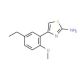 4-(5-Ethyl-2-methoxy-phenyl)-thiazol-2-ylamine - chemical structure image