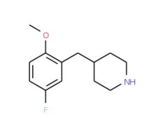 4-(5-Fluoro-2-methoxy-benzyl)-piperidine (CAS 955314-86-0) - chemical structure image