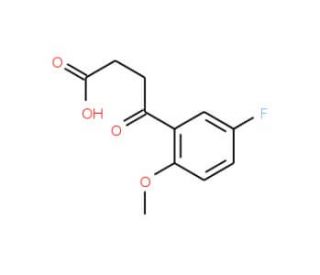 4-(5-Fluoro-2-methoxy-phenyl)-4-oxo-butyric acid (CAS 49800-56-8) - chemical structure image