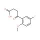 4-(5-Fluoro-2-methoxy-phenyl)-4-oxo-butyric acid (CAS 49800-56-8) - chemical structure image