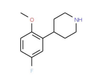 4-(5-Fluoro-2-methoxyphenyl)piperidine - chemical structure image