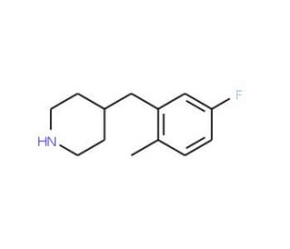 4-(5-Fluoro-2-methyl-benzyl)-piperidine (CAS 782504-69-2) - chemical structure image