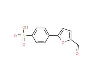 4-(5-formyl-2-furyl)benzenesulfonic acid - chemical structure image