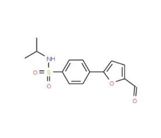 4-(5-formyl-2-furyl)-N-isopropylbenzenesulfonamide - chemical structure image