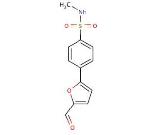 4-(5-formyl-2-furyl)-N-methylbenzenesulfonamide - chemical structure image