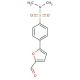 4-(5-formyl-2-furyl)-N,N-dimethylbenzenesulfonamide - chemical structure image
