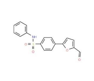4-(5-formyl-2-furyl)-N-phenylbenzenesulfonamide - chemical structure image