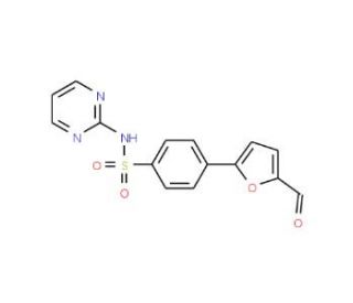 4-(5-Formyl-furan-2-yl)-N-pyrimidin-2-yl-benzenesulfonamide - chemical structure image
