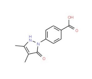 4-(5-Hydroxy-3,4-dimethyl-pyrazol-1-yl)-benzoic acid - chemical structure image