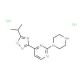 4-(5-Isopropyl-1,2,4-oxadiazol-3-yl)-2-piperazin-1-ylpyrimidine dihydrochloride - chemical structure image