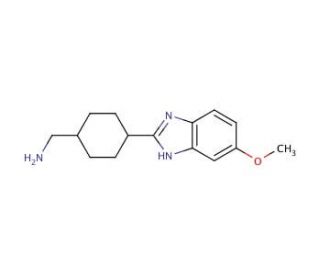 [4-(5-Methoxy-1H-benzimidazol-2-yl)cyclohexyl]-methylamine - chemical structure image