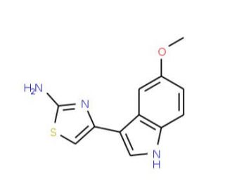 4-(5-Methoxy-1H-indol-3-yl)-thiazol-2-ylamine - chemical structure image