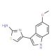 4-(5-Methoxy-1H-indol-3-yl)-thiazol-2-ylamine - chemical structure image