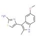 4-(5-Methoxy-2-methyl-1H-indol-3-yl)-thiazol-2-ylamine - chemical structure image