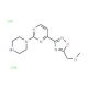 4-[5-(Methoxymethyl)-1,2,4-oxadiazol-3-yl]-2-piperazin-1-ylpyrimidine dihydrochloride - chemical structure image