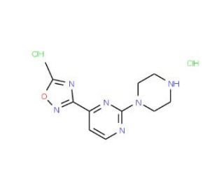 4-(5-Methyl-1,2,4-oxadiazol-3-yl)-2-piperazin-1-ylpyrimidine dihydrochloride - chemical structure image