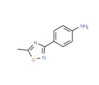 4-(5-Methyl-1,2,4-oxadiazol-3-yl)aniline (CAS 10185-68-9) - chemical structure image
