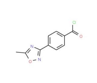 4-(5-Methyl-1,2,4-oxadiazol-3-yl)benzoyl chloride (CAS 222541-76-6) - chemical structure image