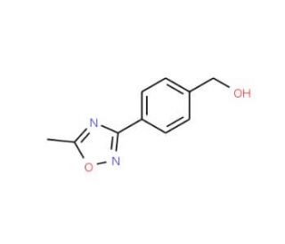 4-(5-Methyl-1,2,4-oxadiazol-3-yl)benzyl alcohol (CAS 852180-61-1) - chemical structure image