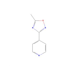 4-(5-Methyl-1,2,4-oxadiazol-3-yl)pyridine (CAS 10350-70-6) - chemical structure image