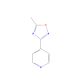 4-(5-Methyl-1,2,4-oxadiazol-3-yl)pyridine (CAS 10350-70-6) - chemical structure image
