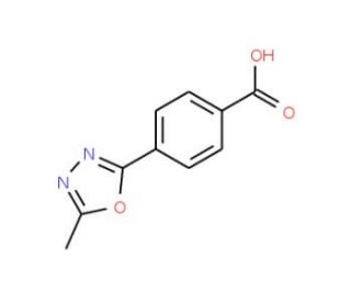 4-(5-Methyl-[1,3,4]oxadiazol-2-yl)-benzoic acid (CAS 892502-28-2) - chemical structure image