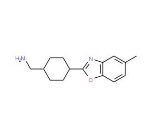 [4-(5-Methyl-1,3-benzoxazol-2-yl)cyclohexyl]-methylamine (CAS 1217702-12-9) - chemical structure image