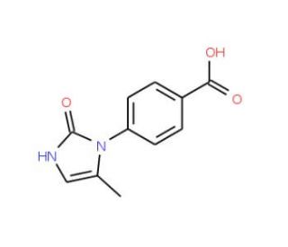 4-(5-methyl-2-oxo-2,3-dihydro-1H-imidazol-1-yl)benzoic acid - chemical structure image