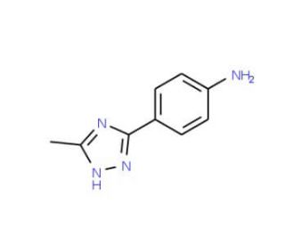 4-(5-Methyl-4H-[1,2,4]triazol-3-yl)phenylamine (CAS 518065-43-5) - chemical structure image
