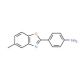 4-(5-Methyl-benzooxazol-2-yl)-phenylamine - chemical structure image