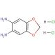 4,5-Methylenedioxy-1,2-phenylenediamine dihydrochloride (CAS 81864-15-5) - chemical structure image