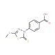 4-[5-(methylthio)-2-thioxo-1,3,4-thiadiazol-3(2H)-yl]benzoic acid - chemical structure image