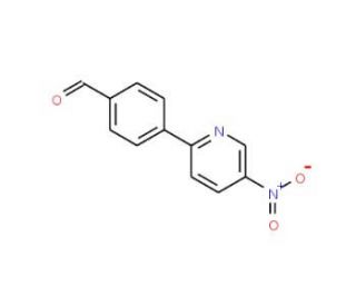 4-(5-Nitro-2-pyridinyl)benzenecarbaldehyde (CAS 433920-97-9) - chemical structure image