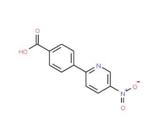 4-(5-Nitro-2-pyridinyl)benzenecarboxylic acid (CAS 223127-49-9) - chemical structure image