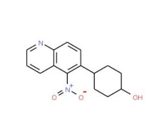 4-(5-Nitroquinolin-6-yl)cyclohexanol (CAS 1150163-86-2) - chemical structure image