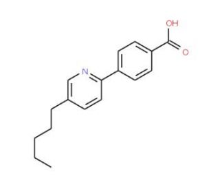 4-(5-Pentylpyridin-2-yl)benzoic acid - chemical structure image