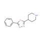 4-(5-Phenyl-1,3,4-oxadiazol-2-yl)piperidine (CAS 280110-78-3) - chemical structure image