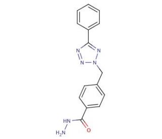 4-(5-Phenyl-tetrazol-2-ylmethyl)-benzoic acid hydrazide - chemical structure image