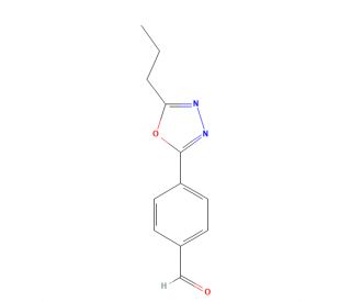 4-(5-Propyl-1,3,4-oxadiazol-2-yl)benzaldehyde (CAS 1061671-93-9) - chemical structure image